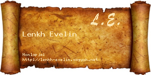 Lenkh Evelin névjegykártya